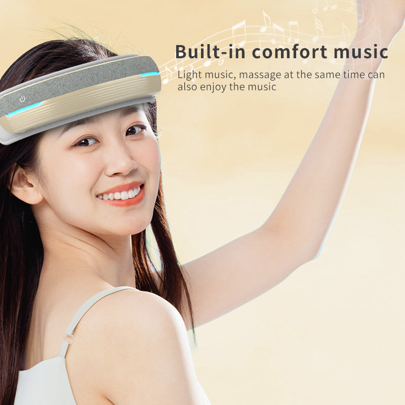 Built-in comfort music for enhanced relaxation during massage