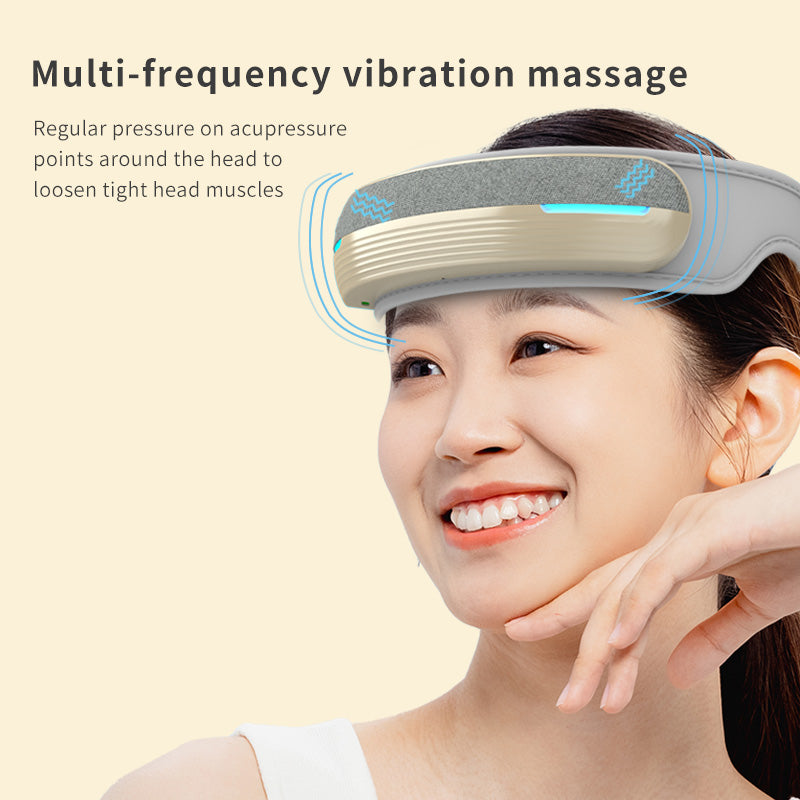 Multi-frequency vibration massage for acupressure points