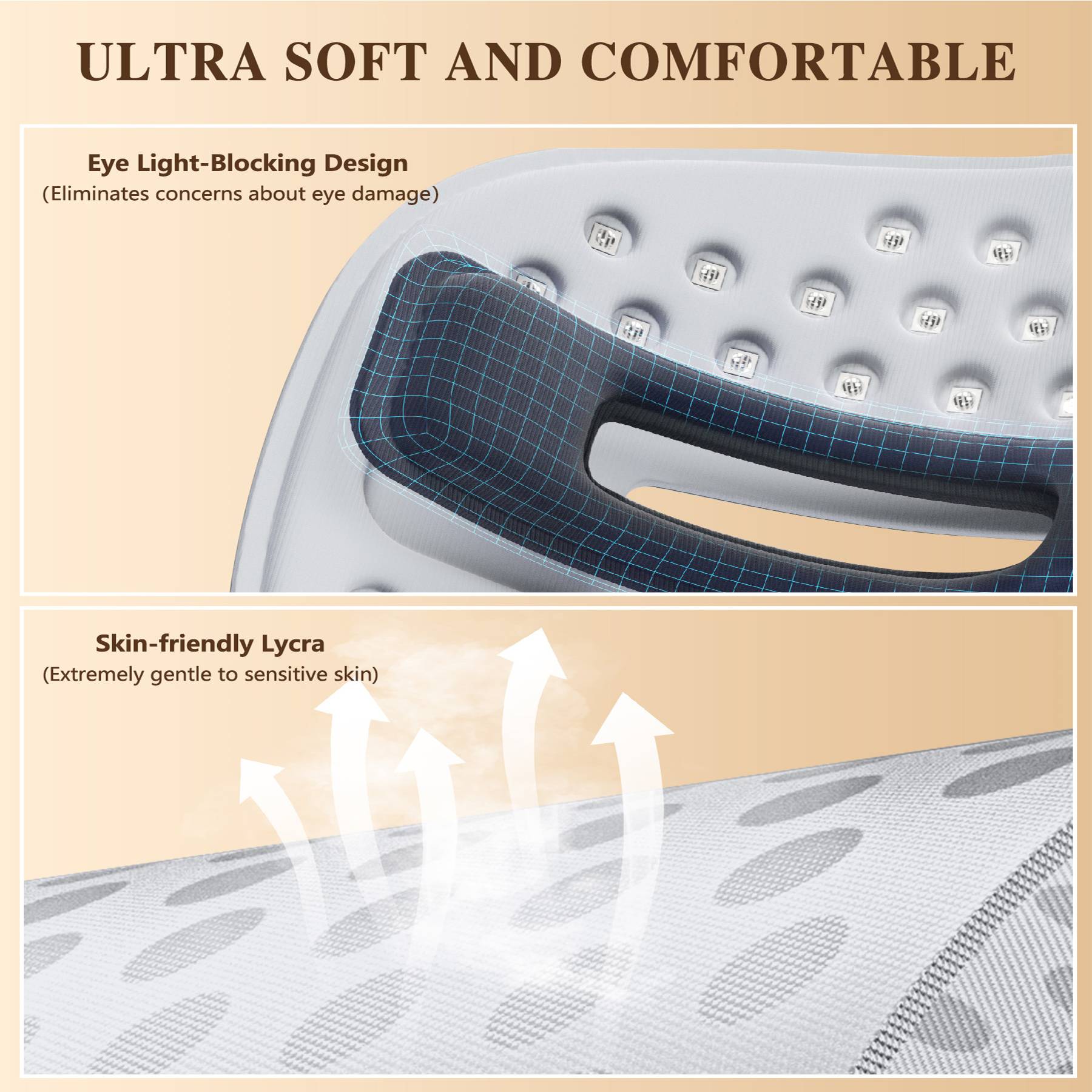 LED Face Mask ultra soft and comfortable design