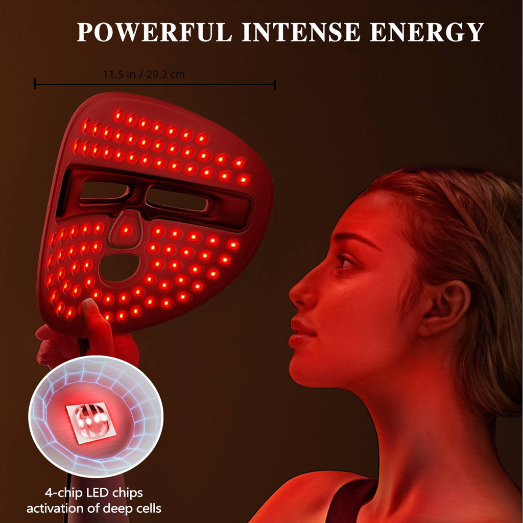 LED Face Mask powerful intense energy with 4-chip LED technology