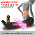 Electric Lumbar Traction Device with remote control showing waist pain relief features