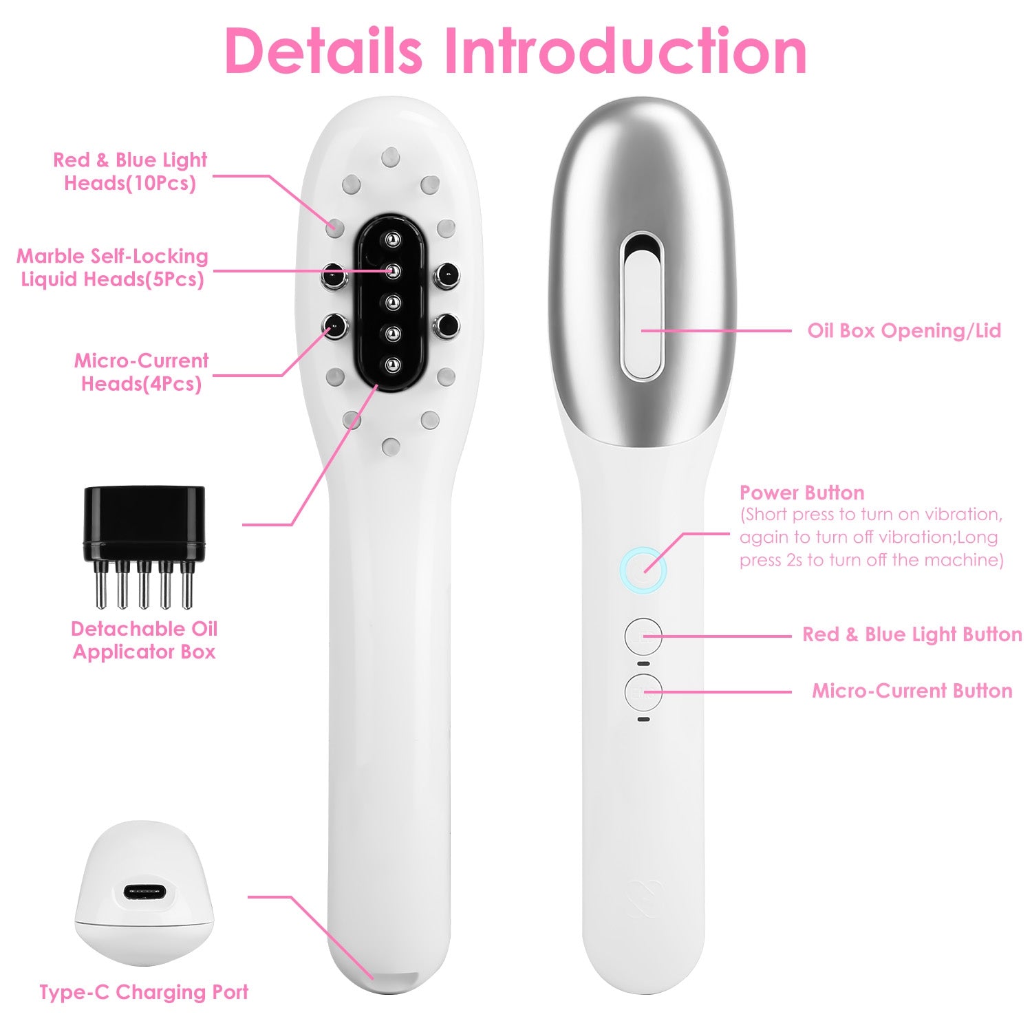 Scalp Massager detailed components