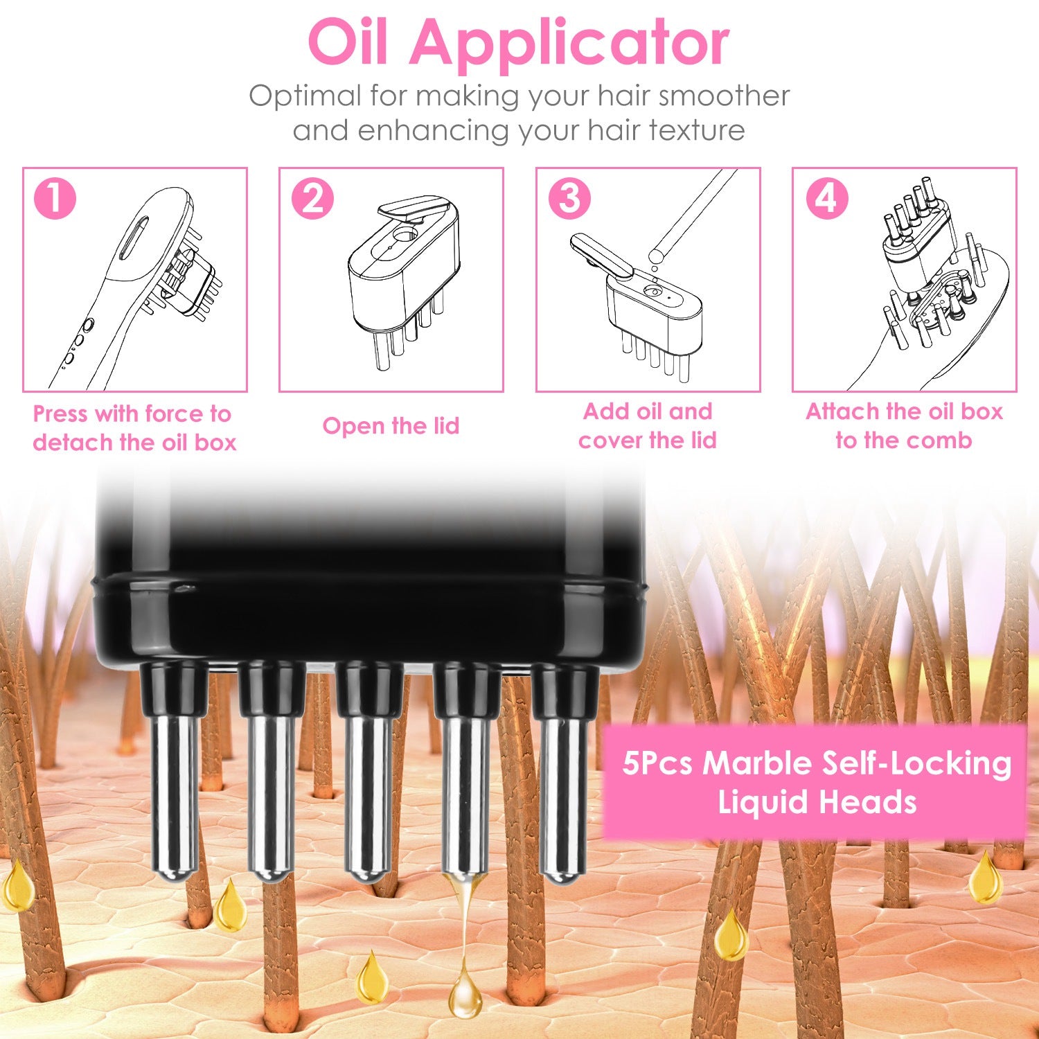 Oil applicator feature