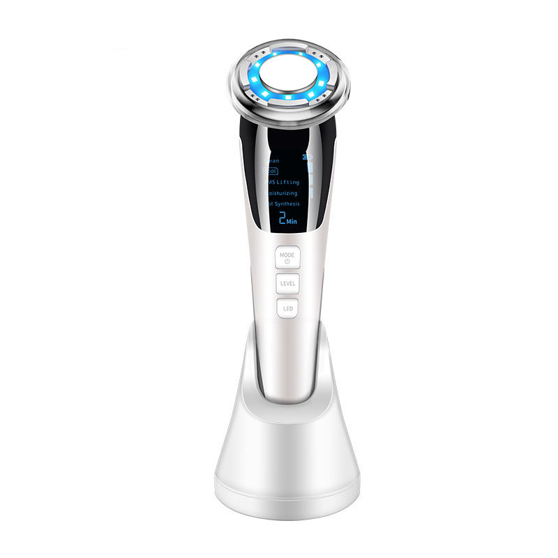 White ultrasonic beauty device