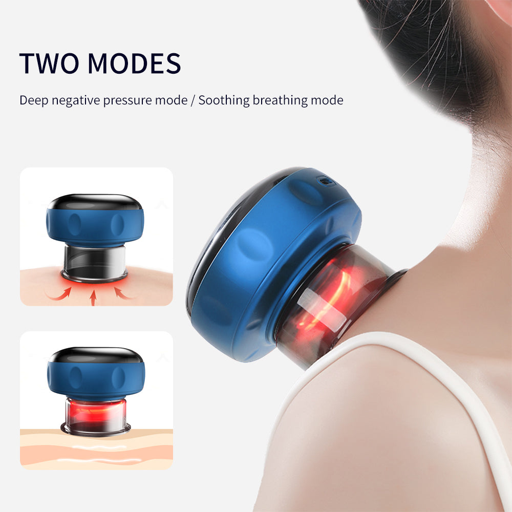 Two massage modes - deep pressure and breathing